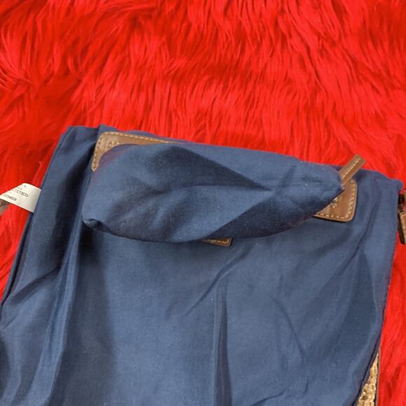 Chaps Rafia and stripe preppy crossbody or shoulder bag - Picture 13 of 14